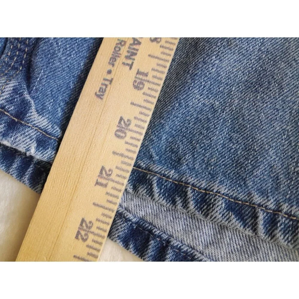 Vtg Y2K Dickies Cargo Carpenter Denim Jort Shorts Size 38